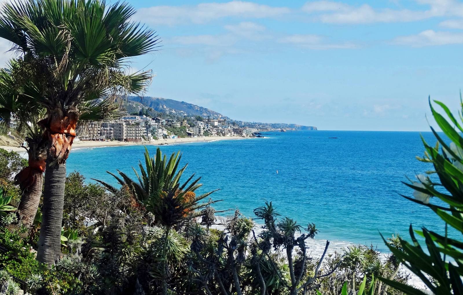 The blue water of the Pacific off Laguna Beach.