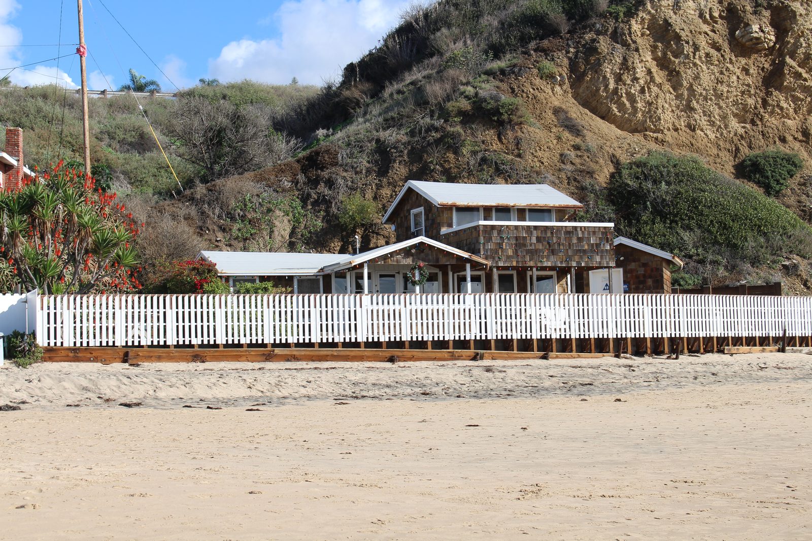 Cottage 13 in the Crystal Cove Historic District. State Parks evacuated 26 of the historic beach cottages on Friday after erosion damaged coastal infrastructure at the park.