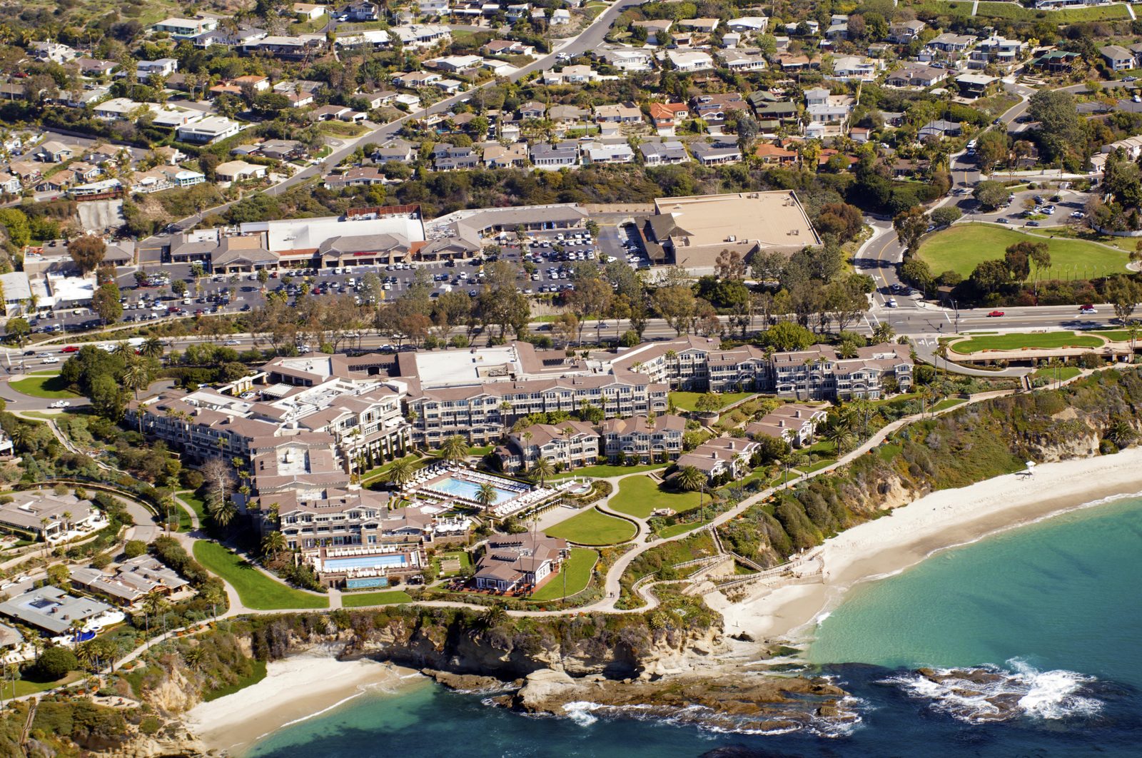 Blufftop estates and resorts in South Laguna Beach, in the corridor where the record $110 million sale reset pricing.
