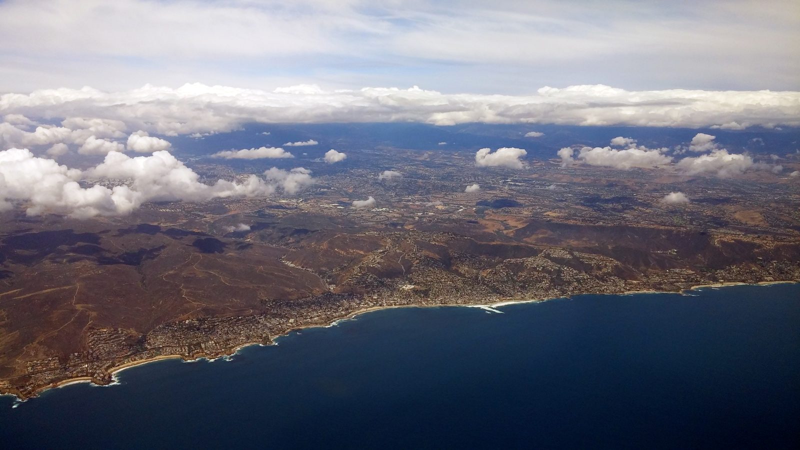 An aerial view of the Laguna Beach coastline. Drivers are advised to use Coast Highway and Broadway to bypass downtown during the nightly closures.