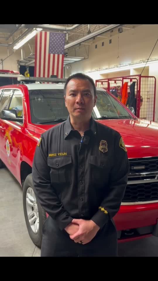 Deputy Incident Commander Battalion Chief Mike Yeun in a Cal Fire video update on Friday night, hours after the fire started in San Clemente. A total of 583 personnel were assigned to the incident by Monday.