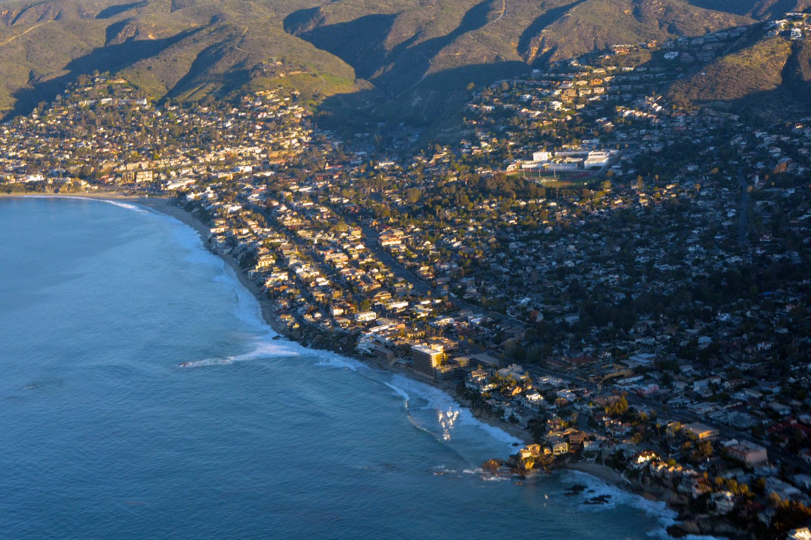 South Laguna's coastline at sunrise, the stretch the Pacific Edge Hotel has anchored for decades.