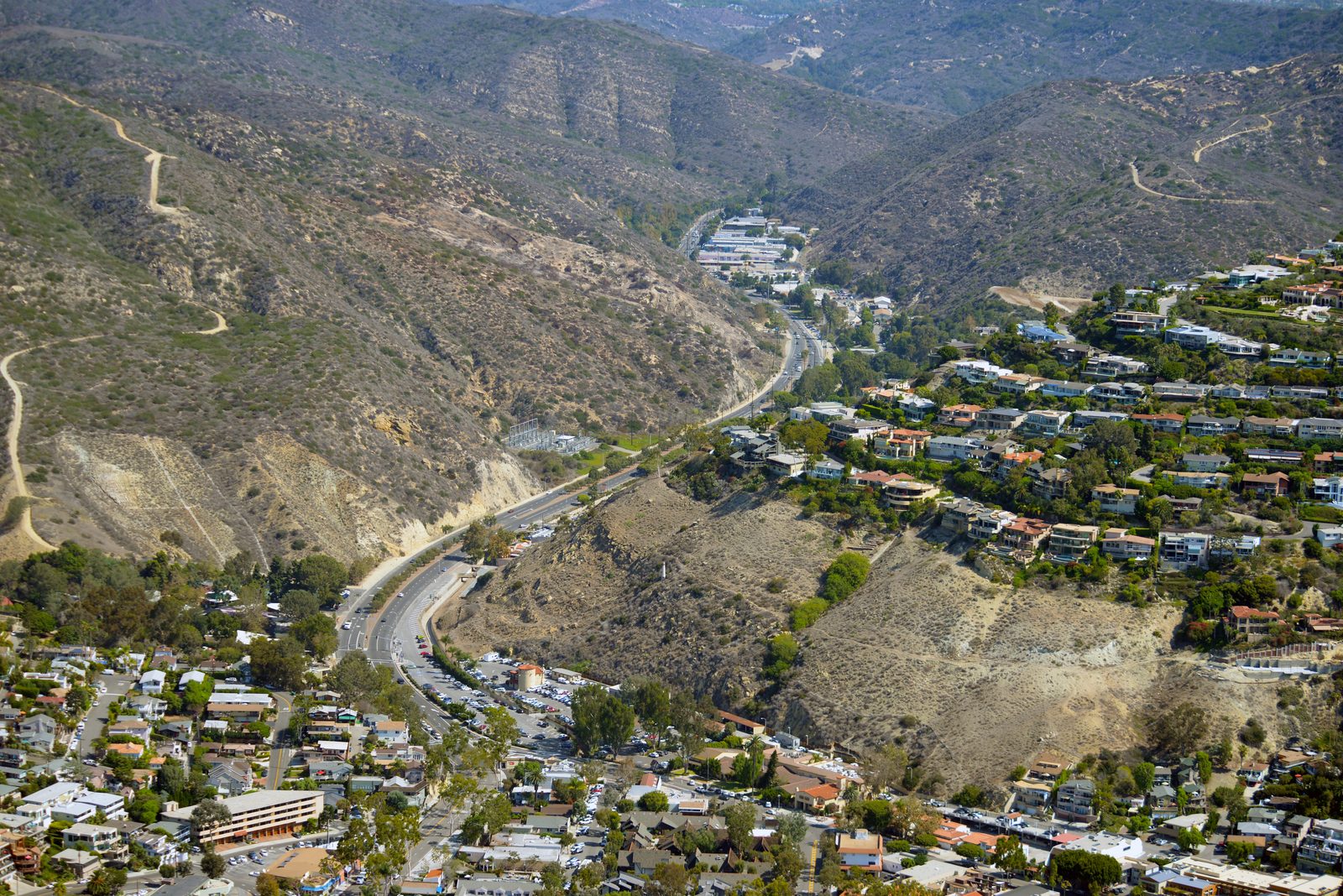 Laguna Canyon, the canyon that cradles the Irvine Bowl and the Festival of Arts grounds.