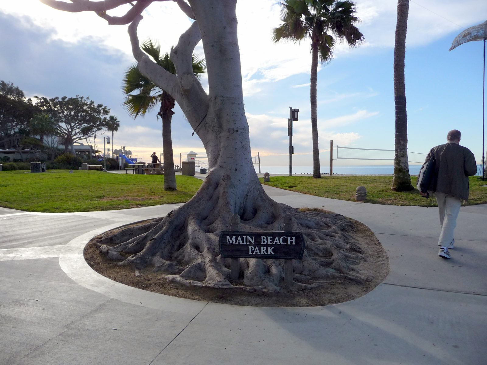 Main Beach Park, the community gathering place at the center of downtown Laguna Beach.